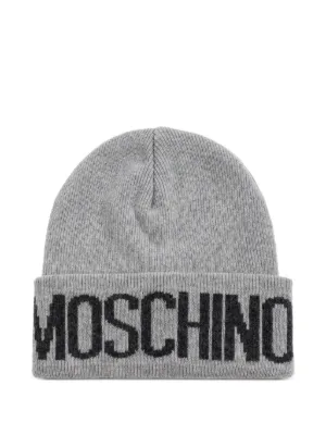 Moschino cloud-print Wool Beanie | Blue | FARFETCH GE display picture 3