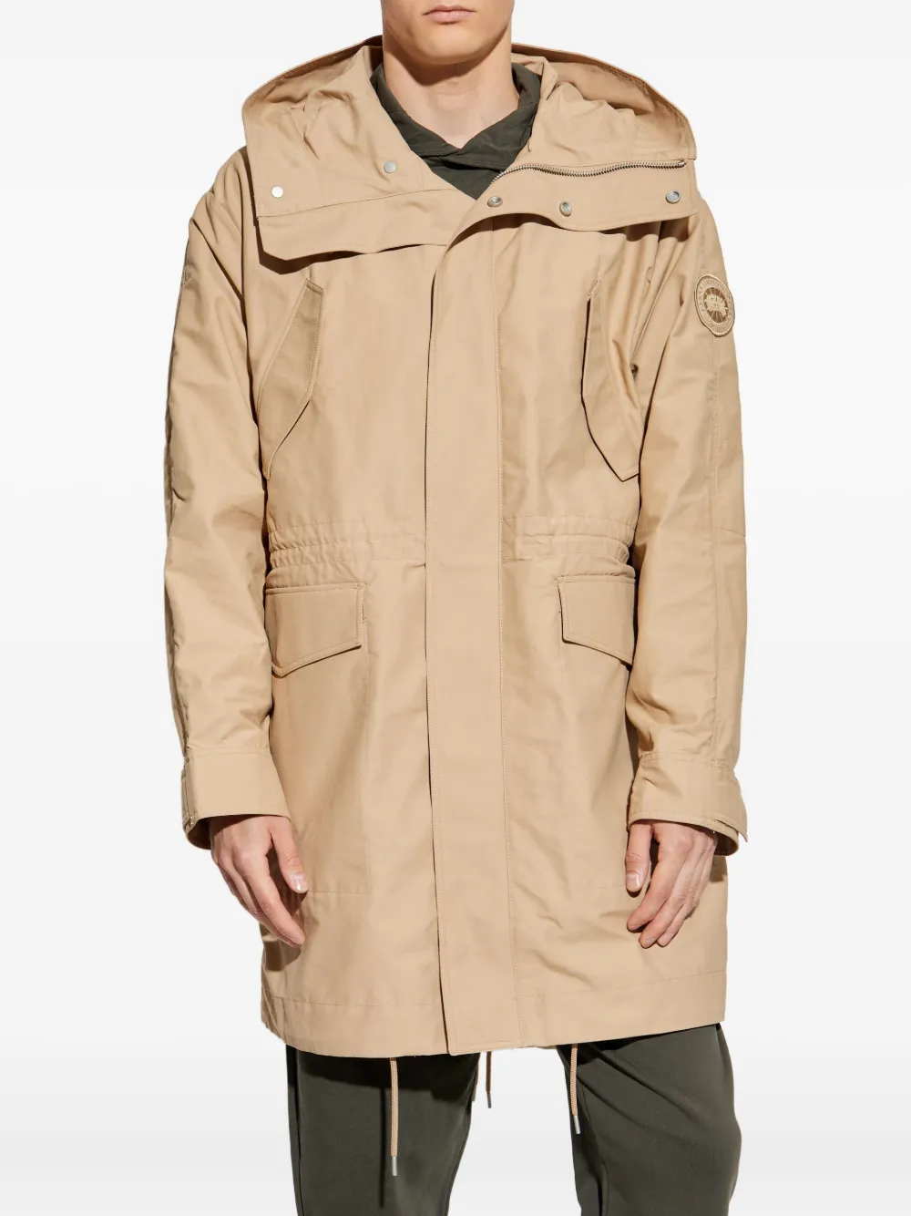 Canada Goose Harrison hooded parka Beige