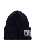 Moschino barcode-detail beanie - Black