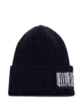 Moschino barcode-detail beanie - Black