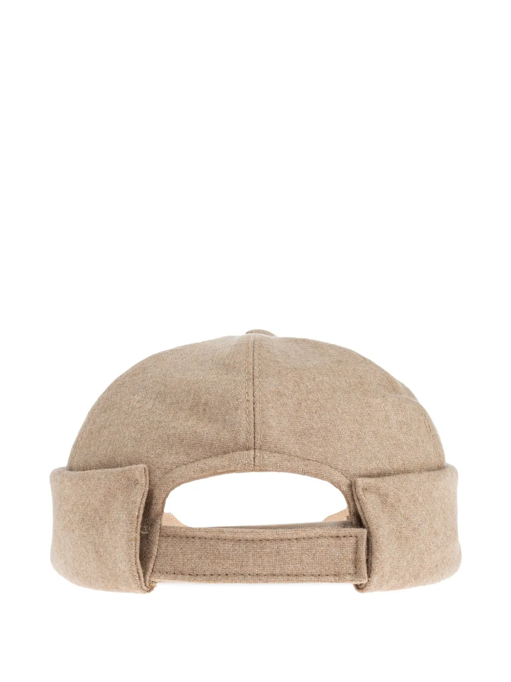 Moschino logo-patch beanie Beige
