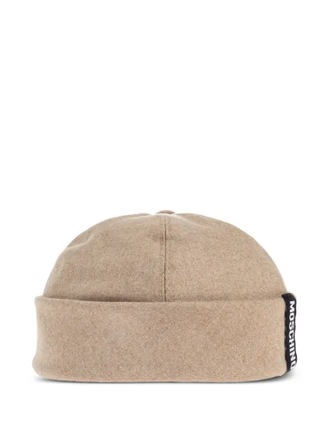 Moschino Gorro com patch de logo