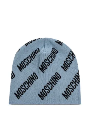 MOSCHINO モスキーノ ウールフェルトハット MOSCHINO】モスキーノ 帽子 ネイビー ハート ウール フェルト