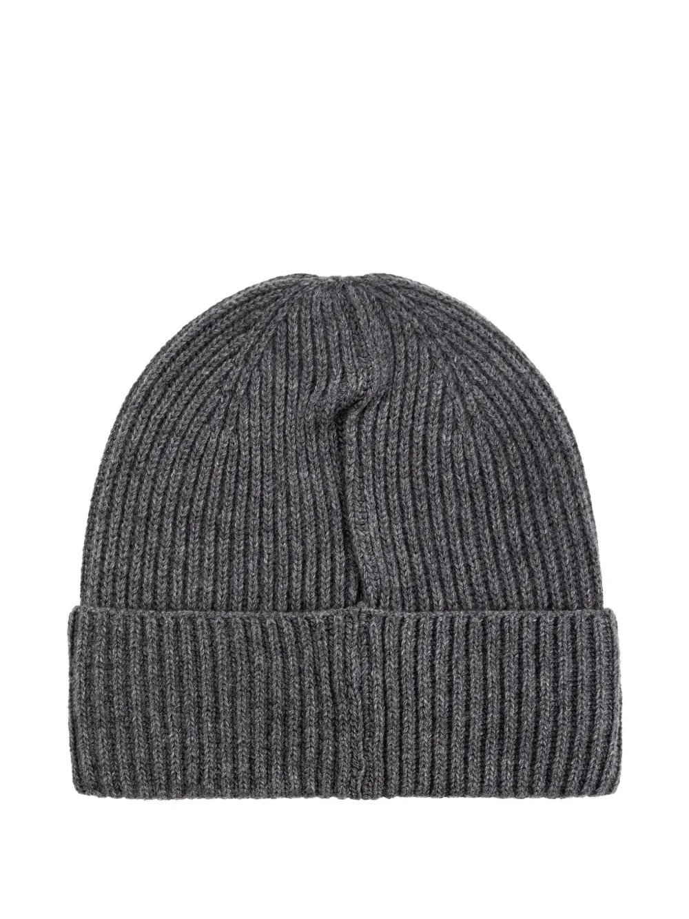 Moschino ribbed logo beanie Grijs