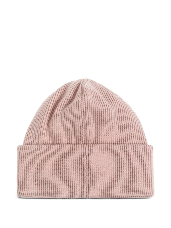 Canada Goose logo-appliqué Ribbed Beanie Pink FARFETCH PH