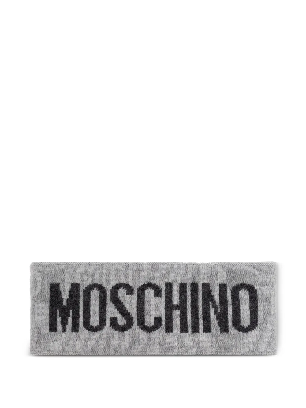 Moschino Haarband met logo-intarsia Grijs