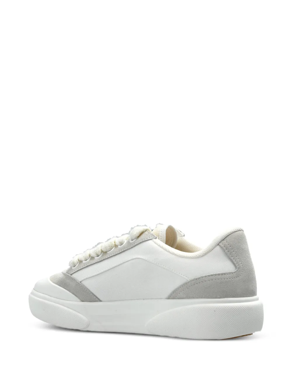 Casablanca suede-panel lace-up sneakers White