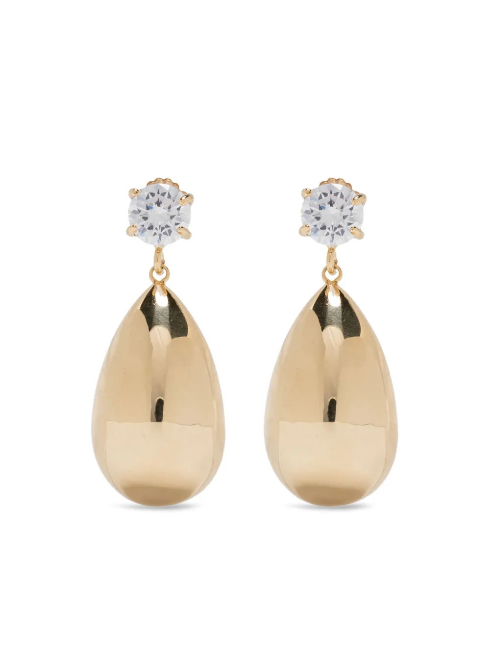 Magda Butrym Teardrop-shaped Crystal Earrings In Gold