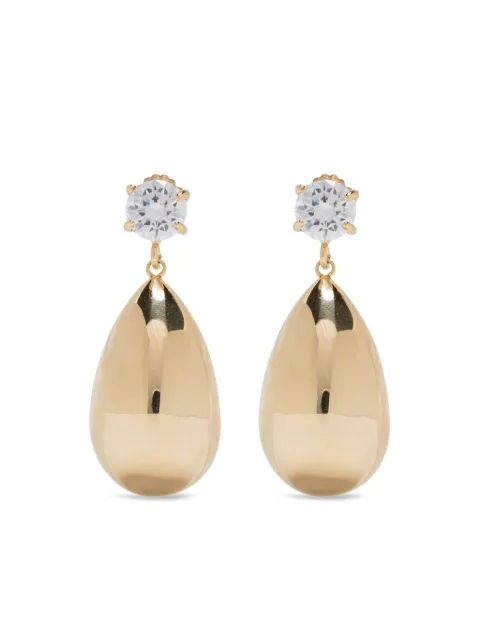 Magda Butrym teardrop-shaped crystal earrings