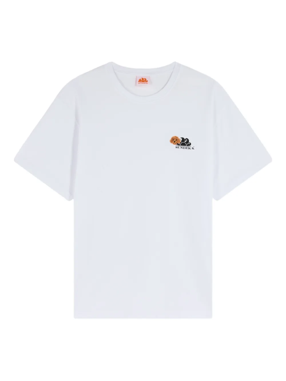 Sundek x Pelo Foundation T-shirt met borduurwerk Wit