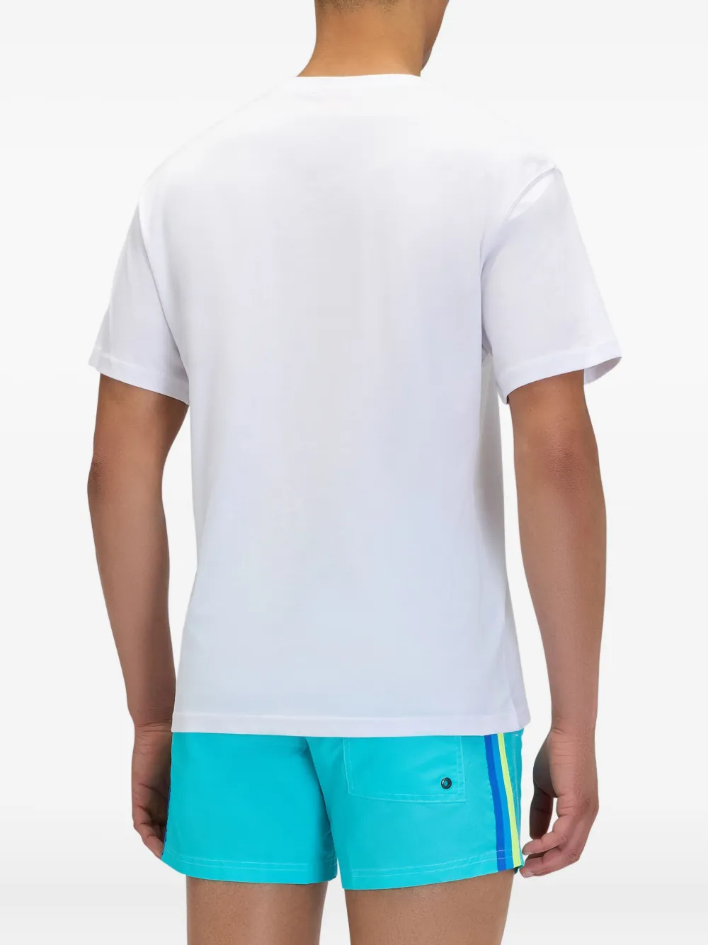 Sundek x Pelo Foundation T-shirt met borduurwerk Wit