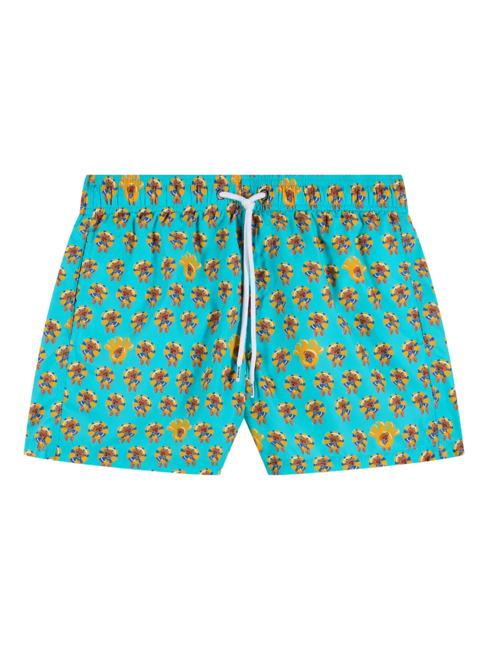 Sundek x Pelo Foundation zwembroek met hondenprint Groen