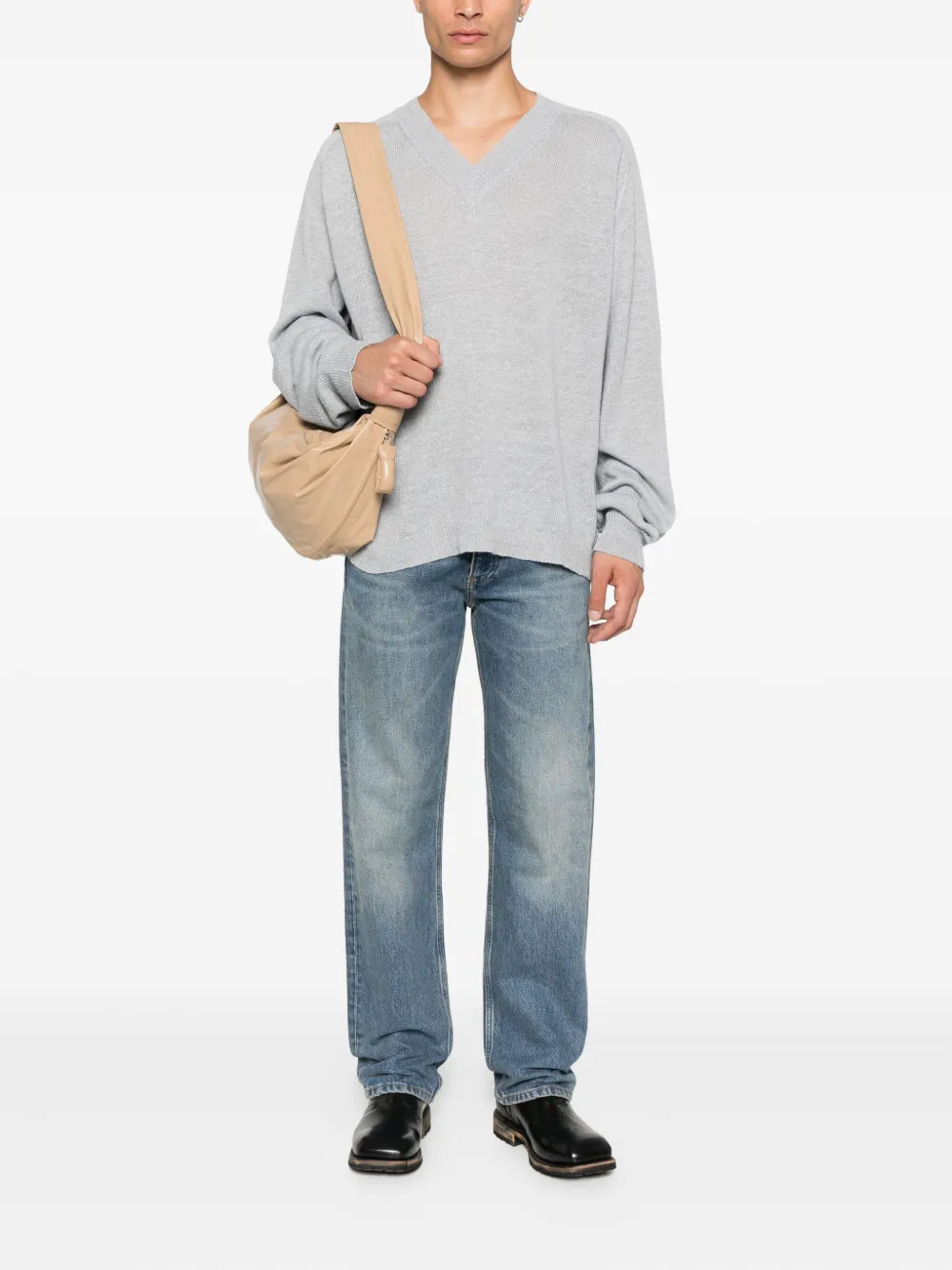 OUR LEGACY Trui met V-hals - Blauw
