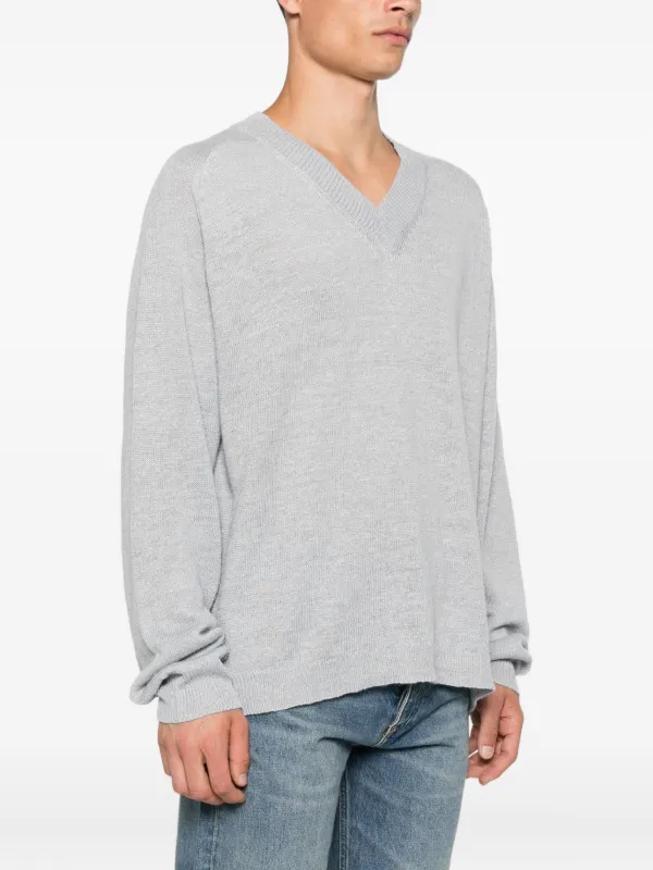 OUR LEGACY ロングスリーブ Vネックセーター | ブルー | FARFETCH JP