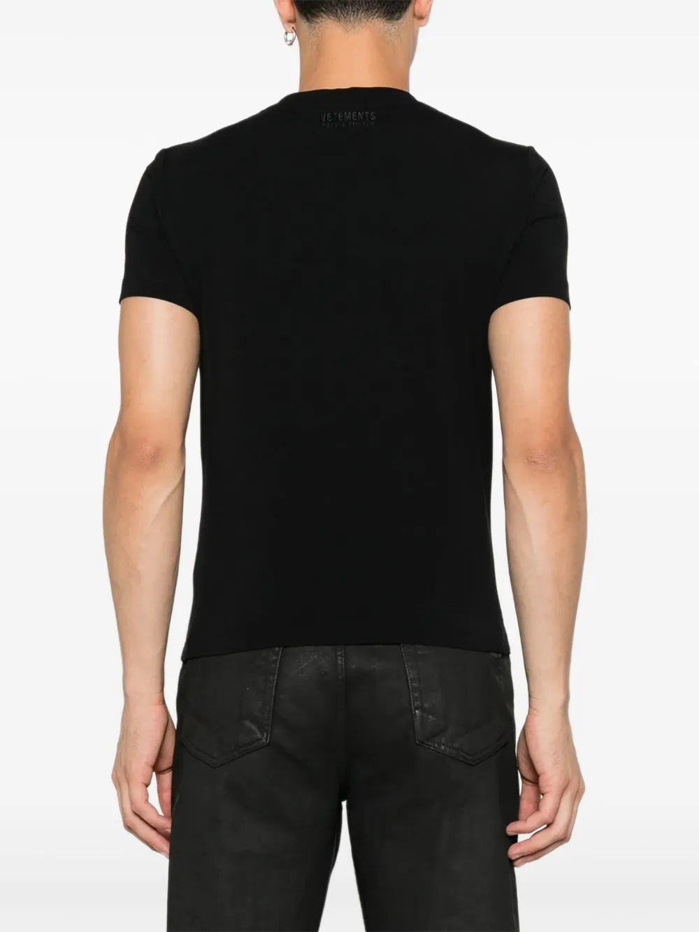 VETEMENTS T-shirt met ronde hals Zwart