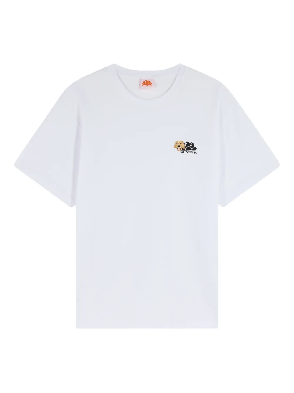 Sundek x Pelo Foundation T-shirt met borduurwerk Wit