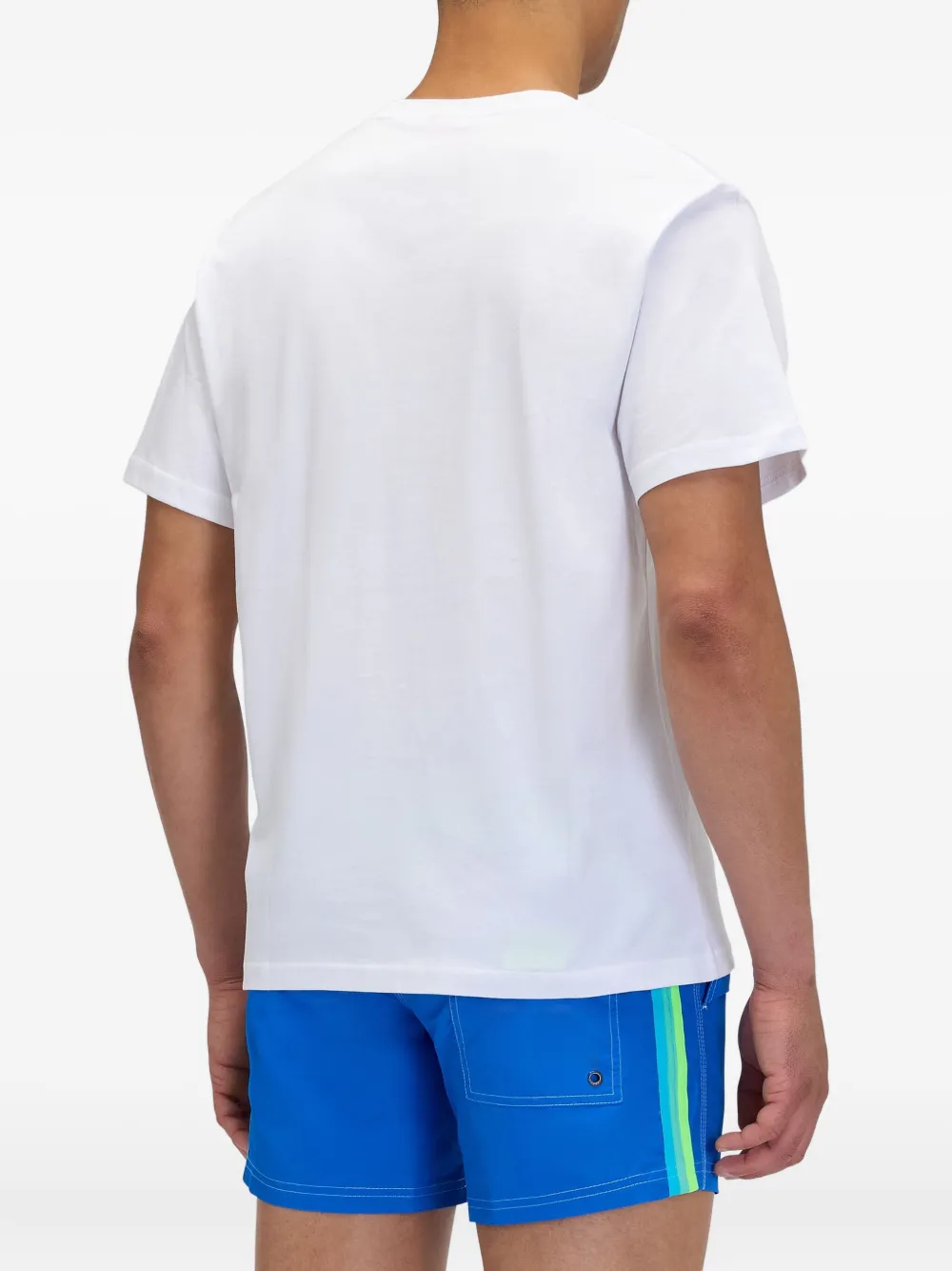 Sundek x Pelo Foundation T-shirt met borduurwerk Wit