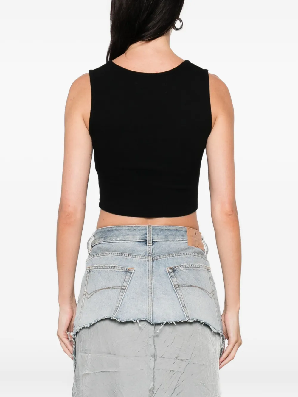 Vivienne Westwood orb-embellished sleeveless top Zwart
