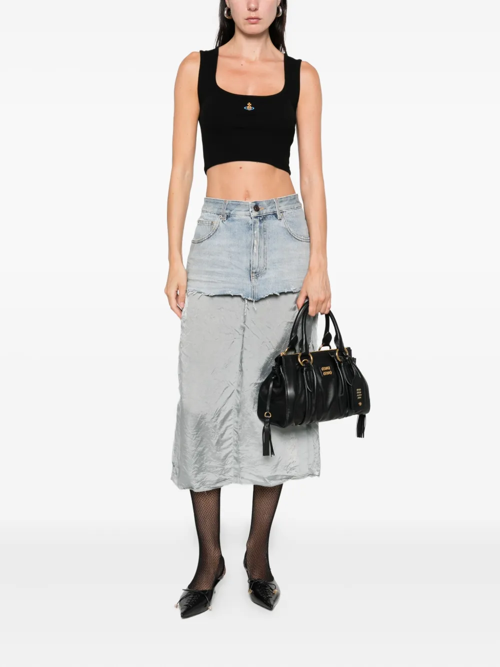 Vivienne Westwood orb-embellished sleeveless top Zwart