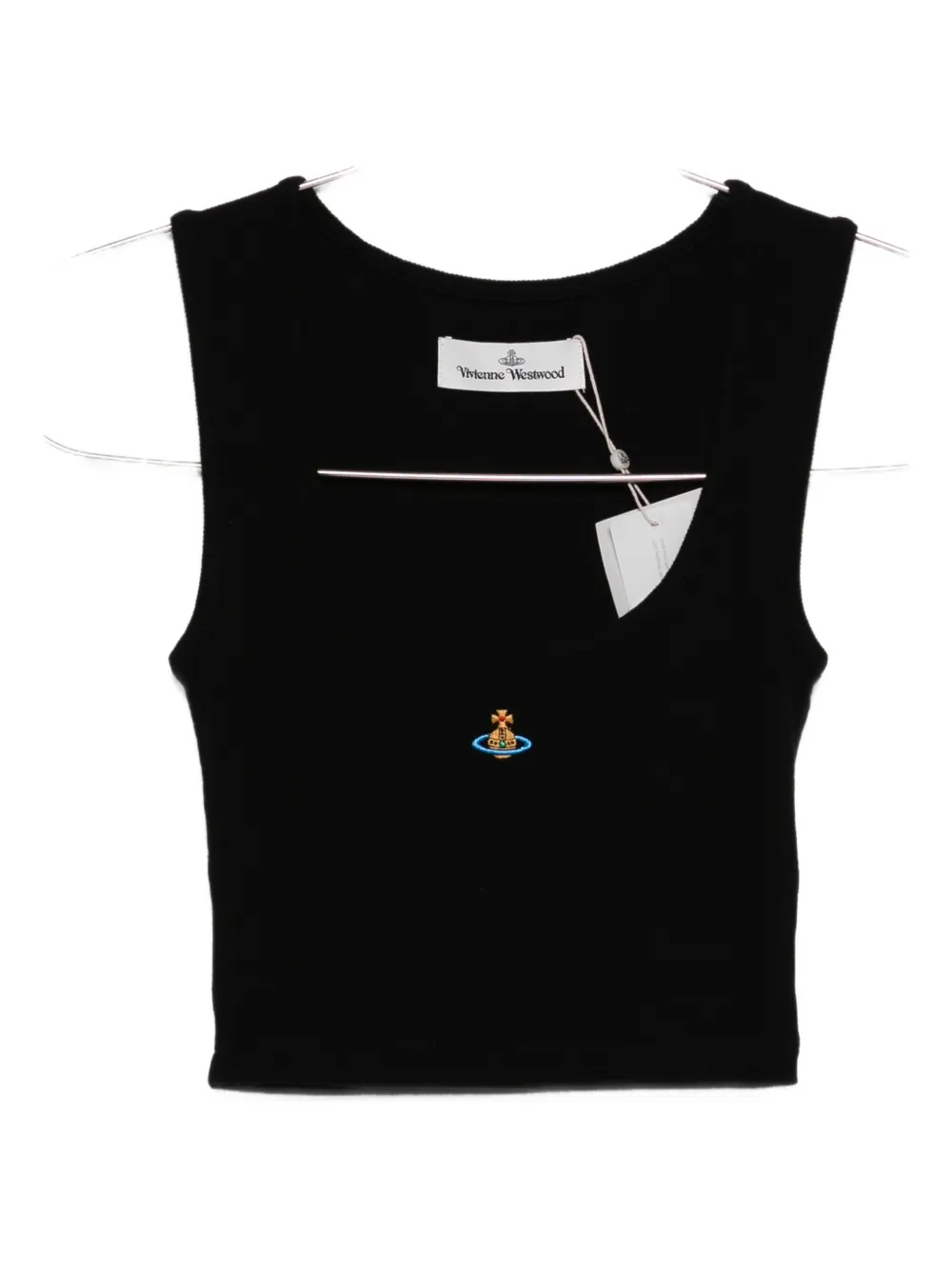 Vivienne Westwood orb-embellished sleeveless top Zwart
