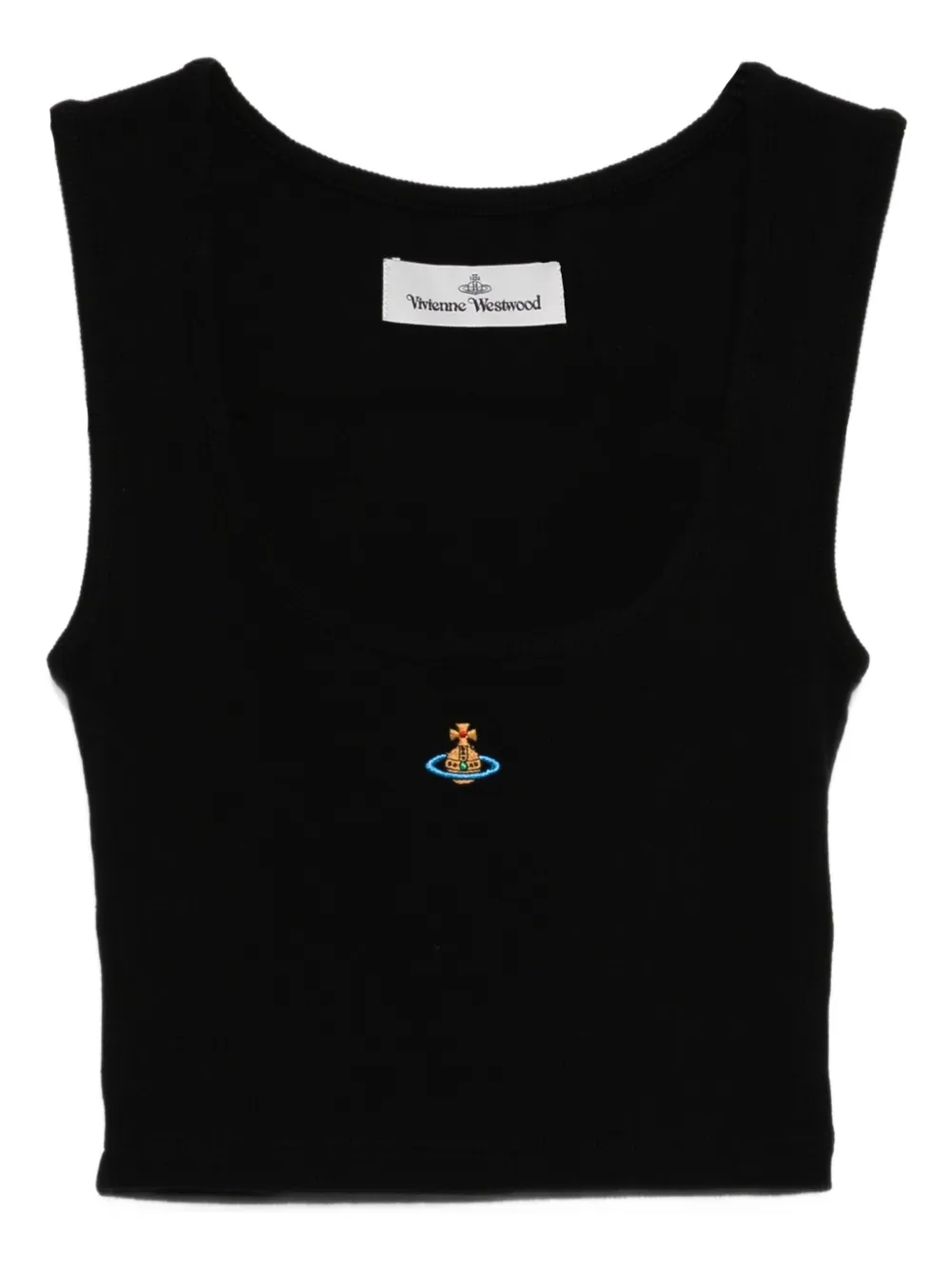 Vivienne Westwood Mouwloze top verfraaid met Orb kralen Zwart