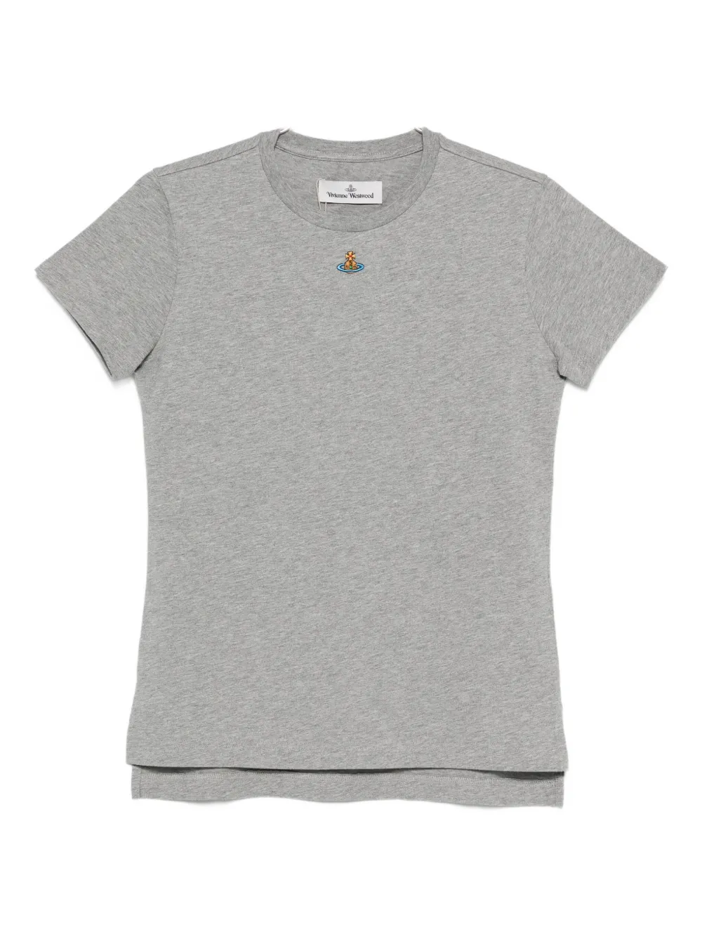 Vivienne Westwood Orb-embellished Cotton T-shirt In Gray