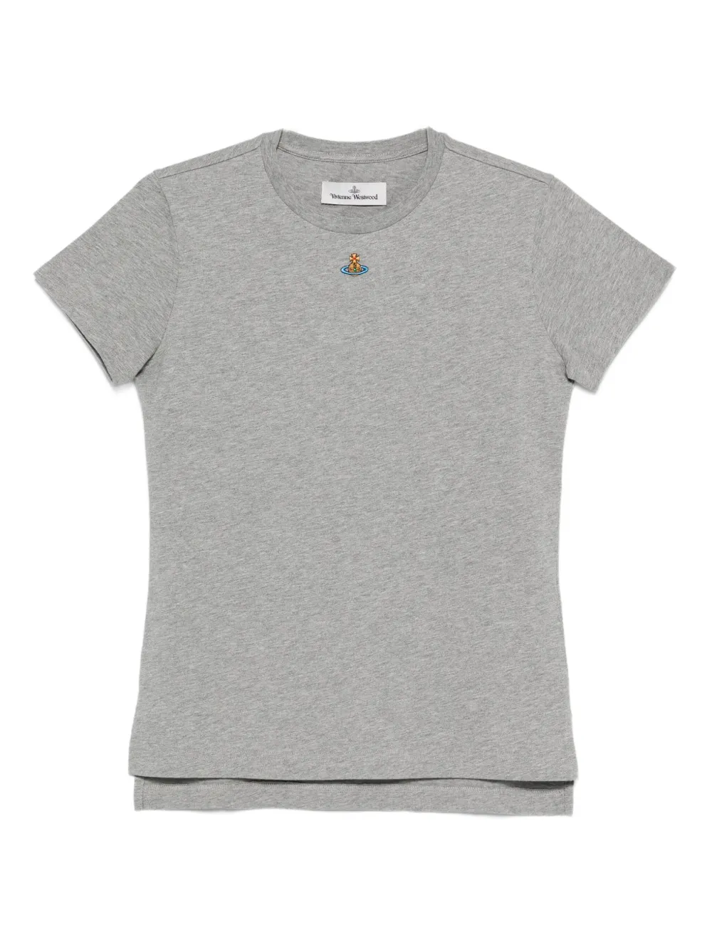 Vivienne Westwood Katoenen T-shirt verfraaid met Orb-logo Grijs