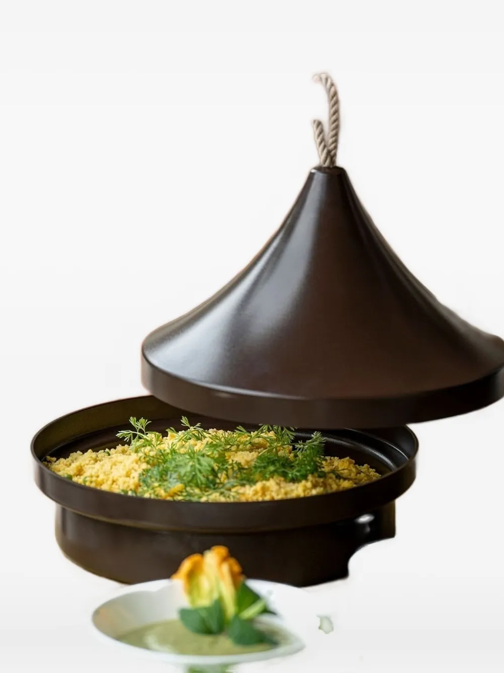 Knindustrie Conical-lidded Food Container In Brown
