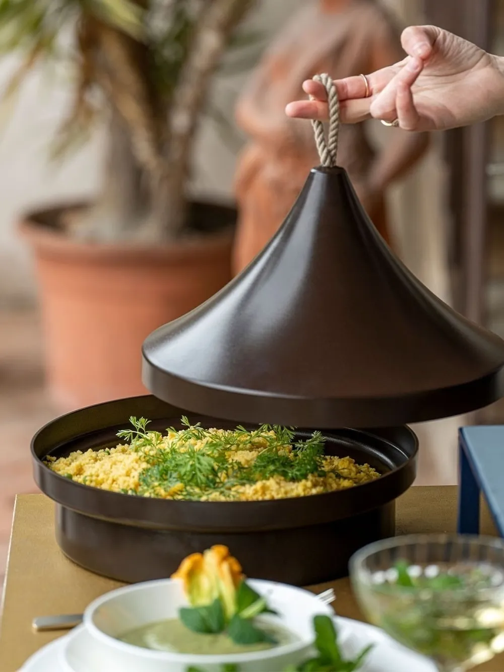  Knindustrie Conical-lidded Food Container - Brown 