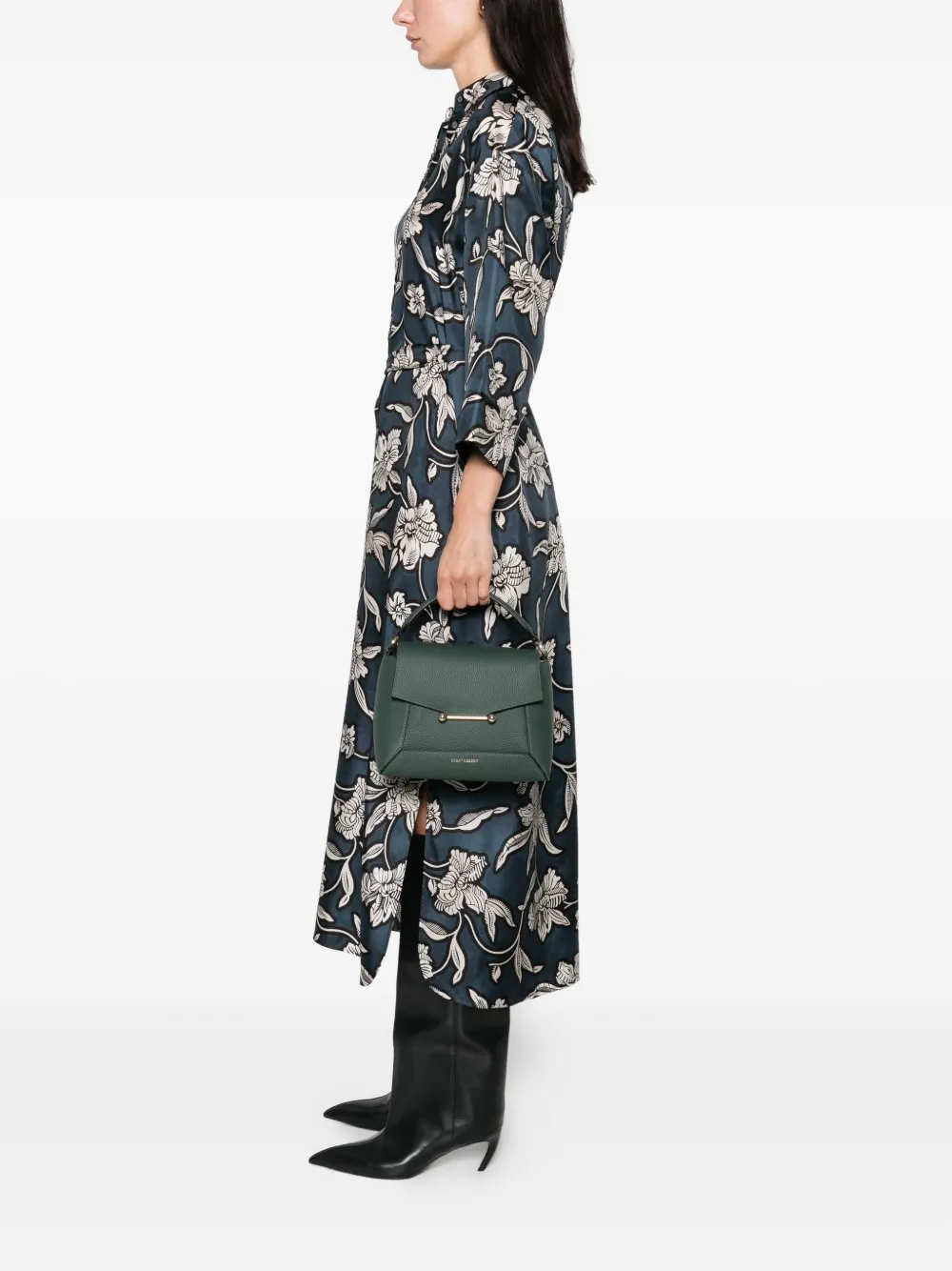 Strathberry Mosaic Tote Bag In Green