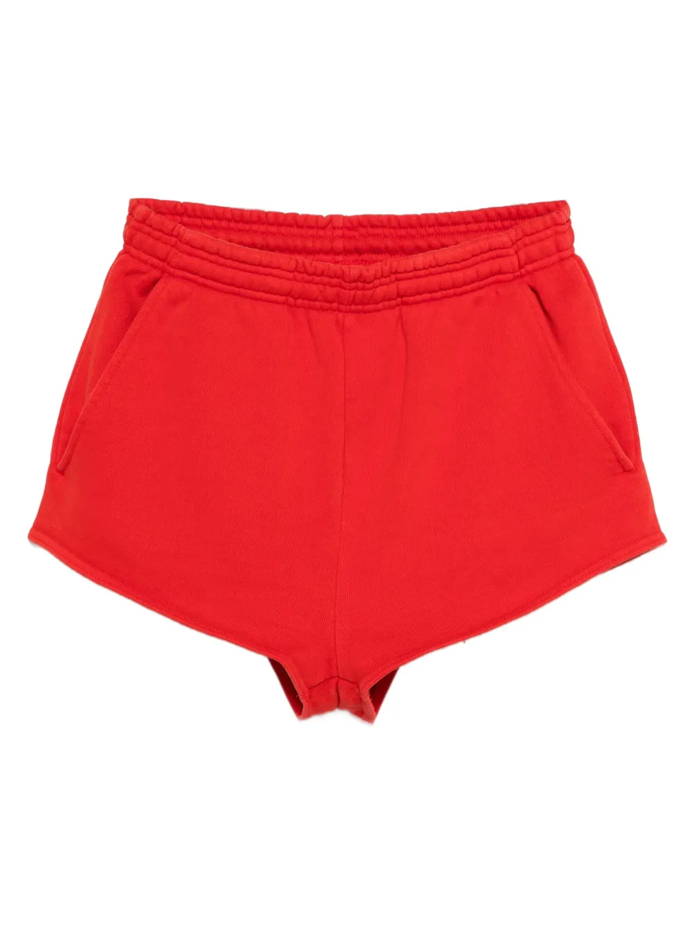 ENTIRE STUDIOS Shorts met elastische taille en zakdetail Rood