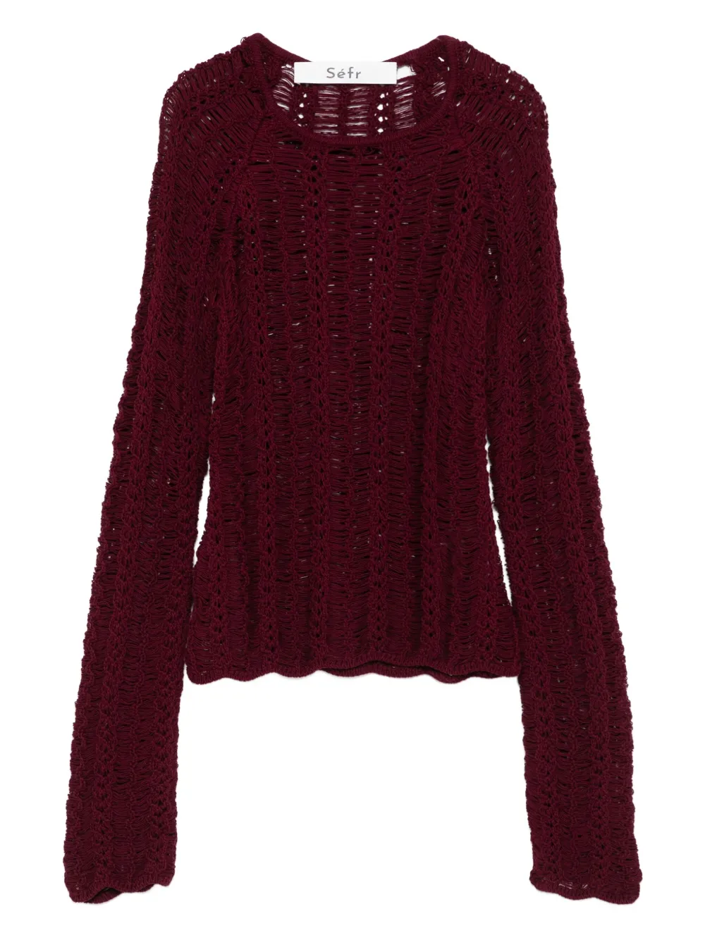open-knit sweater