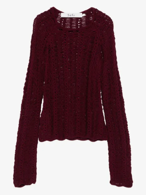 Séfr open-knit sweater
