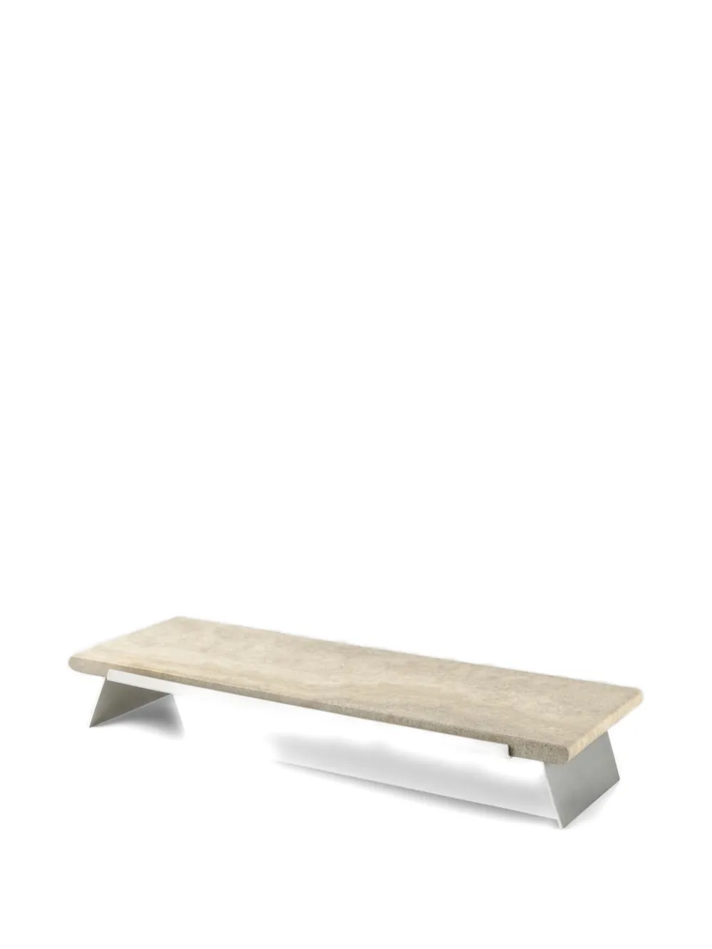 Knindustrie Travertine Wood Centerpiece In Neutral