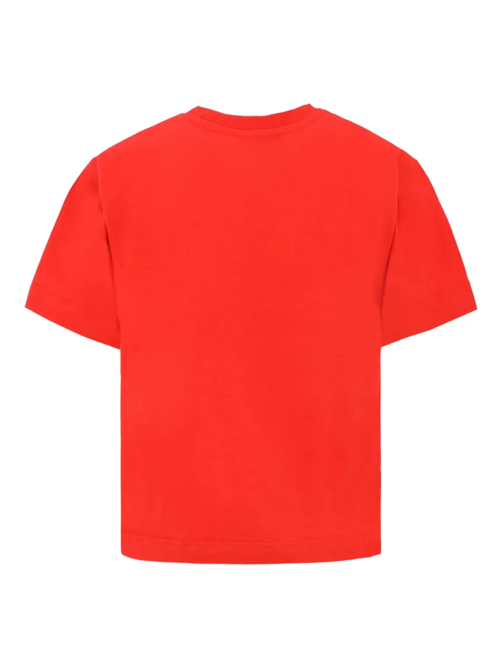 Moschino Kids Katoenen T-shirt met teddybeerprint Rood