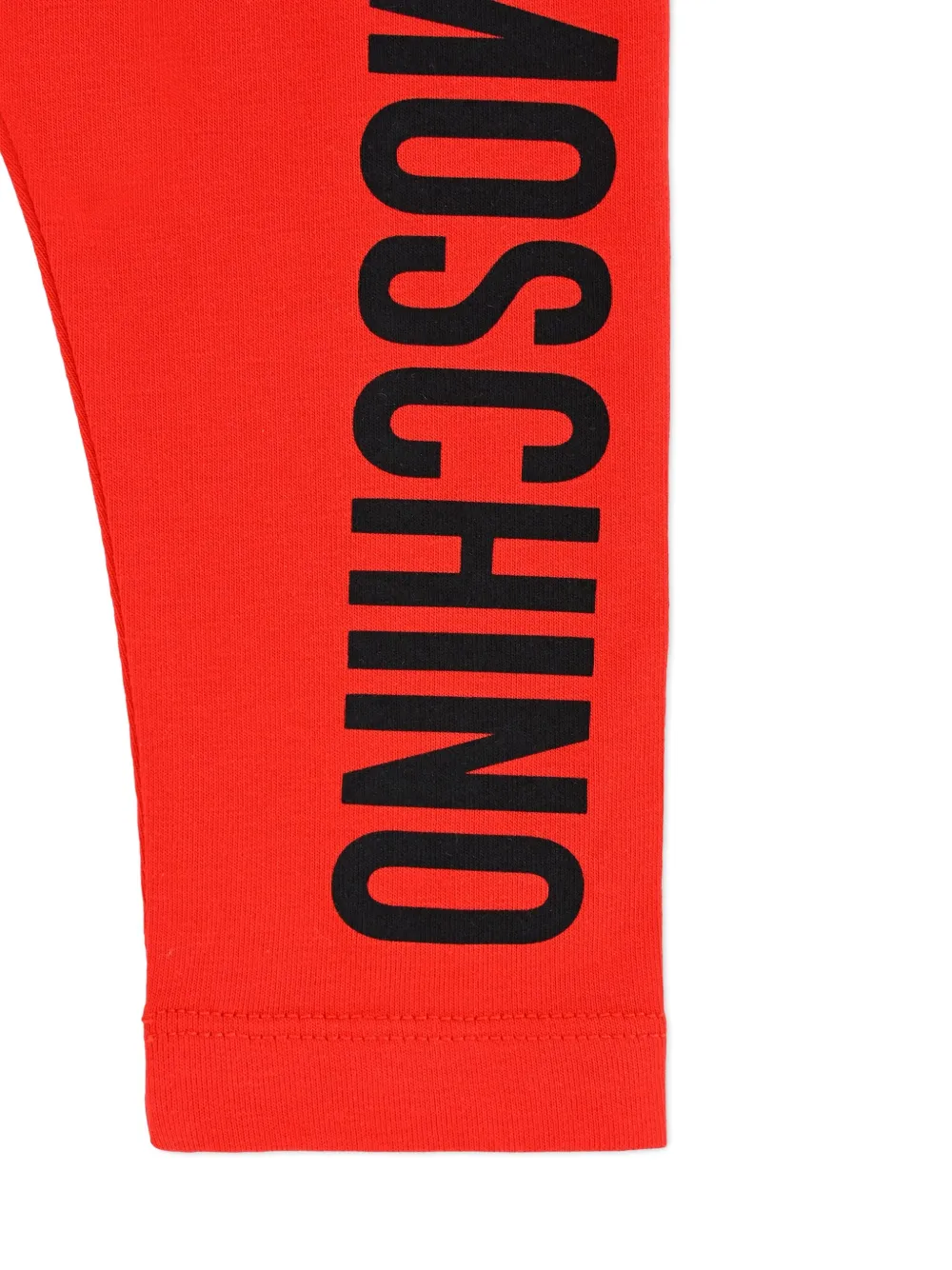 Moschino Kids logo-print leggings Rood