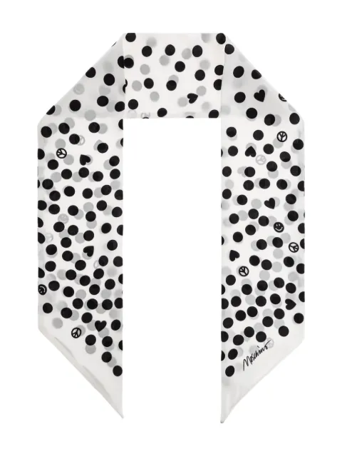 Moschino polka dot-print scarf