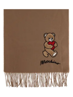Moschino テディ プリント スクエア スカーフ Moschino（モスキーノ）ウィメンズ マフラー・スカーフ - FARFETCH