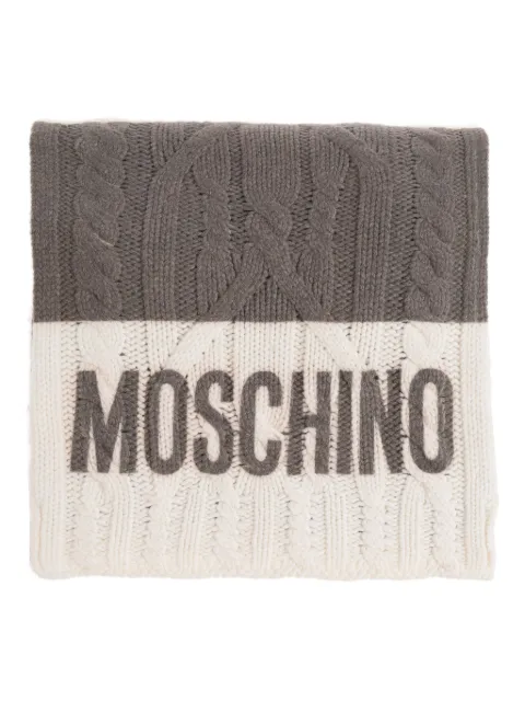 Moschino écharpe en maille torsadée