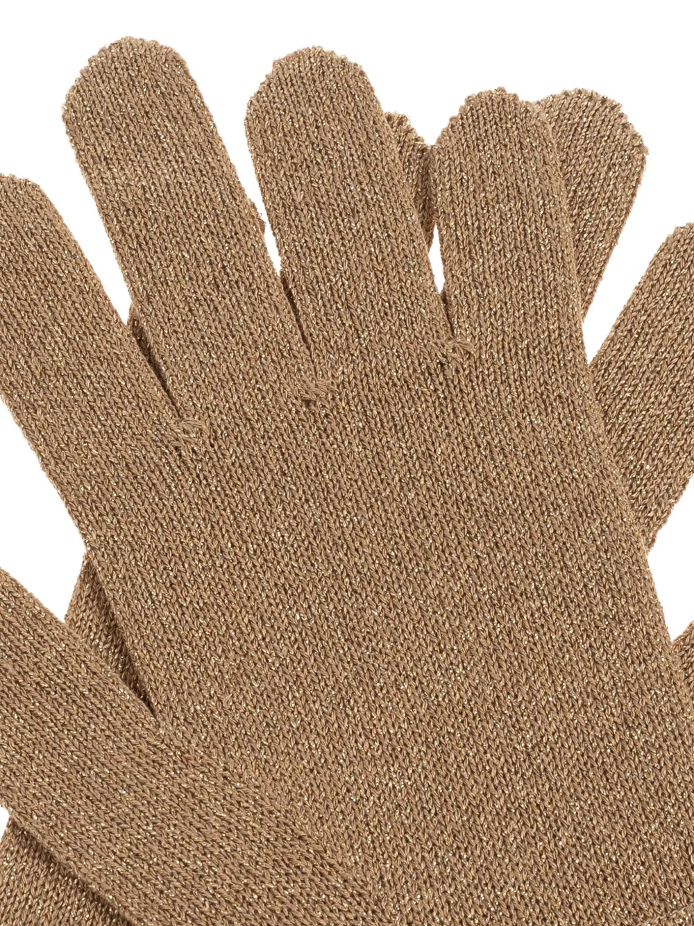 Moschino Handschoenen met logo Beige