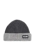 Moschino ribbed wool beanie - Grey