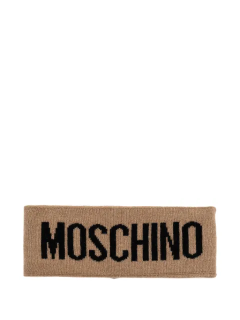 Moschino logo-intarsia headband