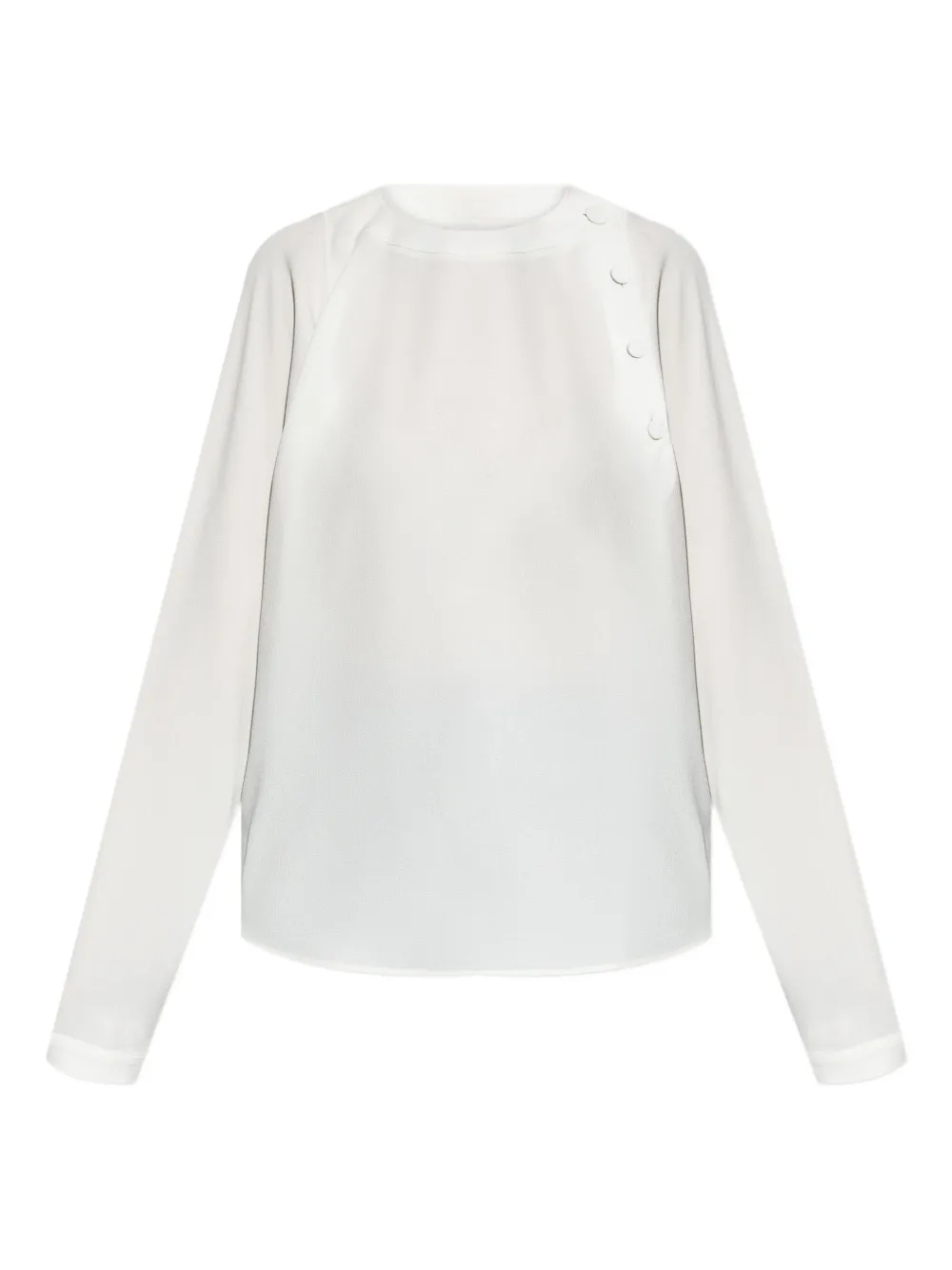 Emporio Armani Button-detail Raglan-sleeves Blouse