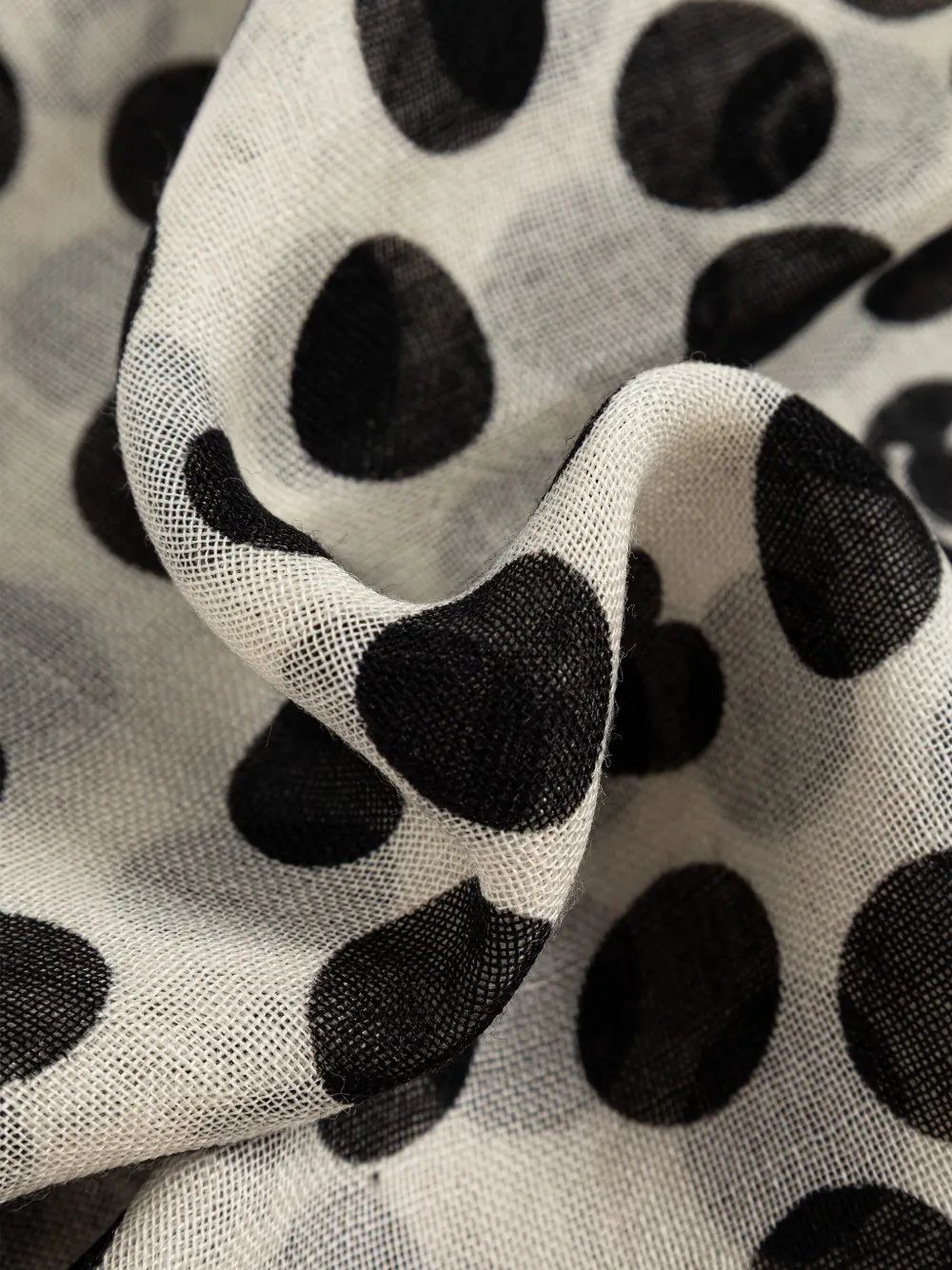 Moschino polka-dot pattern scarf Wit