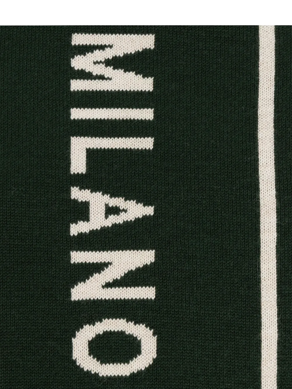 Moschino Sjaal met Milano-logo Groen