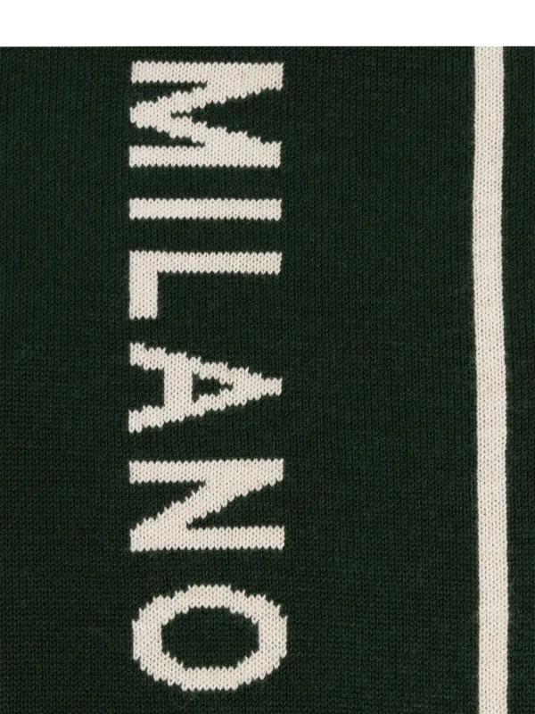 Moschino Cachecol Com Logo Milano | Verde | FARFETCH BR