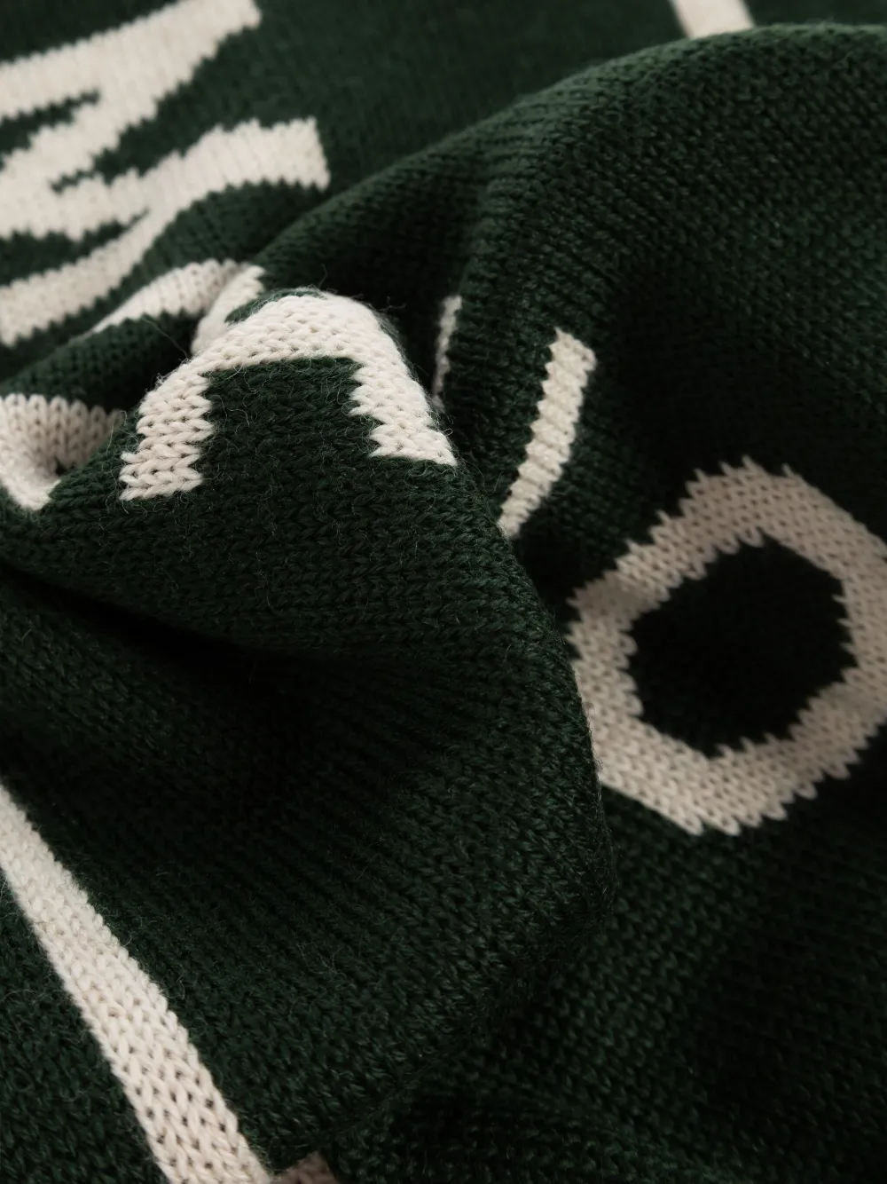 Moschino Sjaal met Milano-logo Groen