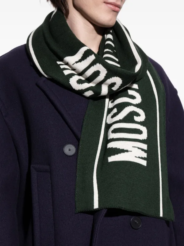 Moschino Milano-logo Scarf | Green | FARFETCH