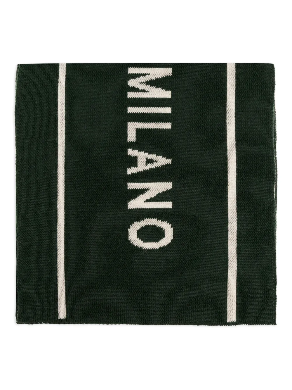 Moschino Sjaal met Milano-logo Groen