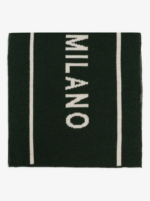 Moschino Milano-logo scarf